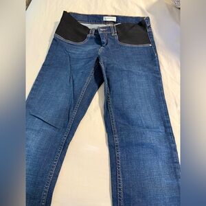 Zara Pregnancy Premium Denim Skinny Blue Jeans size M